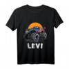 Kinder Monster Truck Name Levi Auto Geschenk T-Shirt – Perfektes Geschenk für kleine Monster Truck Fans und Autos begeisterte Jungs