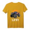Kinder Monster Truck Name Levi Auto Geschenk T-Shirt – Perfektes Geschenk für kleine Monster Truck Fans und Autos begeisterte Jungs