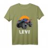 Kinder Monster Truck Name Levi Auto Geschenk T-Shirt – Perfektes Geschenk für kleine Monster Truck Fans und Autos begeisterte Jungs