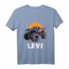 Kinder Monster Truck Name Levi Auto Geschenk T-Shirt – Perfektes Geschenk für kleine Monster Truck Fans und Autos begeisterte Jungs