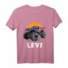 Kinder Monster Truck Name Levi Auto Geschenk T-Shirt – Perfektes Geschenk für kleine Monster Truck Fans und Autos begeisterte Jungs