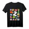 Kinder Fahrzeuge T-Shirt für Kleinkinder zum 2. Geburtstag - Jungen Auto Zug Bus Bagger Design