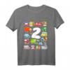 Kinder Fahrzeuge T-Shirt für Kleinkinder zum 2. Geburtstag - Jungen Auto Zug Bus Bagger Design