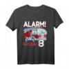 Kinder 8. Geburtstag T-Shirt für Jungen mit Feuerwehrwagen-Design – Perfekt für Feuerwehr-Party & Geburtstagsparty für kleine Feuerwehr-Fans