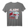 Kinder 8. Geburtstag T-Shirt für Jungen mit Feuerwehrwagen-Design – Perfekt für Feuerwehr-Party & Geburtstagsparty für kleine Feuerwehr-Fans