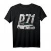Crown Vic P71 Auto-Abfangkorb T-Shirt – Weißes Polizei Auto Geschenk für Männer und Frauen, Perfekt für Geburtstage, Halloween & Weihnachten