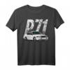 Crown Vic P71 Auto-Abfangkorb T-Shirt – Weißes Polizei Auto Geschenk für Männer und Frauen, Perfekt für Geburtstage, Halloween & Weihnachten
