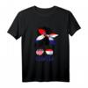 Kroatien Mädchen Kroatien Frau Stolz Kroatien Flagge T-Shirt – Für Kroatien- und Kanada-Fans, Nationalstolz, Geschenkidee