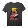 Pixar Cars Lightning McQueen 5. Geburtstag Peel Out T-Shirt – Officially Licensed Kinder T-Shirt für den Kindergeburtstag
