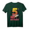 Pixar Cars Lightning McQueen 5. Geburtstag Peel Out T-Shirt – Officially Licensed Kinder T-Shirt für den Kindergeburtstag