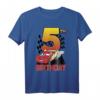 Pixar Cars Lightning McQueen 5. Geburtstag Peel Out T-Shirt – Officially Licensed Kinder T-Shirt für den Kindergeburtstag