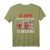 Alarm ich bin jetzt ein Schulkind Feuerwehr Auto Einschulung T-Shirt – Perfektes Geschenk zum Schulanfang für Jungen und Mädchen