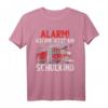 Alarm ich bin jetzt ein Schulkind Feuerwehr Auto Einschulung T-Shirt – Perfektes Geschenk zum Schulanfang für Jungen und Mädchen