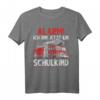 Alarm ich bin jetzt ein Schulkind Feuerwehr Auto Einschulung T-Shirt – Perfektes Geschenk zum Schulanfang für Jungen und Mädchen