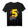 Kinder T-Shirt zum 5. Geburtstag mit Monster Truck, Auto und Flaggen - Perfekt für Jungen, Kindergeburtstag & Party