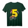 Kinder T-Shirt zum 5. Geburtstag mit Monster Truck, Auto und Flaggen - Perfekt für Jungen, Kindergeburtstag & Party