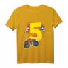 Kinder T-Shirt zum 5. Geburtstag mit Monster Truck, Auto und Flaggen - Perfekt für Jungen, Kindergeburtstag & Party