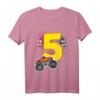 Kinder T-Shirt zum 5. Geburtstag mit Monster Truck, Auto und Flaggen - Perfekt für Jungen, Kindergeburtstag & Party