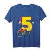 Kinder T-Shirt zum 5. Geburtstag mit Monster Truck, Auto und Flaggen - Perfekt für Jungen, Kindergeburtstag & Party