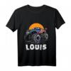 Kinder Monster Truck Name Louis Auto Geschenk T-Shirt – Perfektes Geschenk für Monster Truck Fans und kleine Autoliebhaber