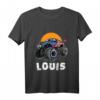 Kinder Monster Truck Name Louis Auto Geschenk T-Shirt – Perfektes Geschenk für Monster Truck Fans und kleine Autoliebhaber