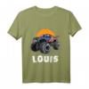 Kinder Monster Truck Name Louis Auto Geschenk T-Shirt – Perfektes Geschenk für Monster Truck Fans und kleine Autoliebhaber