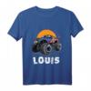 Kinder Monster Truck Name Louis Auto Geschenk T-Shirt – Perfektes Geschenk für Monster Truck Fans und kleine Autoliebhaber