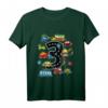 Kinder 3 Jahre Fahrzeuge Jungen T-Shirt mit Feuerwehrauto, Bagger & Co. - Perfekt für den 3. Geburtstag & Kinderparty