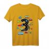 Kinder 3 Jahre Fahrzeuge Jungen T-Shirt mit Feuerwehrauto, Bagger & Co. - Perfekt für den 3. Geburtstag & Kinderparty