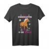 Bye Bye Kindergarten, Ich reite jetzt in die Schule - Reiter T-Shirt für Schulanfänger & Pferdeliebhaber, perfekt zum Schulstart