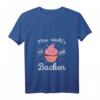 Damen T-Shirt mit V-Ausschnitt: Mir reicht's ich geh Backen - Lustiges Backmotiv für Bäckerinnen & Geschenkidee für Hobbybäckerinnen zu Geburtstag & Weihnachten
