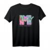 HapMonkey Herren T-Shirt - Klassisches Neon Tie-Dye Logo, Halbarm, Offiziell Lizenziert, Trendiges Party-Shirt