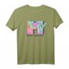 HapMonkey Herren T-Shirt - Klassisches Neon Tie-Dye Logo, Halbarm, Offiziell Lizenziert, Trendiges Party-Shirt