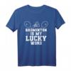 Badminton Ist Mein Glückswort Mannschaftstrainer T-Shirt - Lustiges Geschenk für Badmintonspieler, Freunde und Familie zum Geburtstag