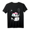Erschöpfter Badminton Panda - Lustiges süßes Federball Tier T-Shirt für Kinder, Männer und Frauen zum Geburtstag oder Weihnachten