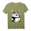 Erschöpfter Badminton Panda - Lustiges süßes Federball Tier T-Shirt für Kinder, Männer und Frauen zum Geburtstag oder Weihnachten
