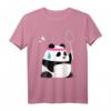 Erschöpfter Badminton Panda - Lustiges süßes Federball Tier T-Shirt für Kinder, Männer und Frauen zum Geburtstag oder Weihnachten