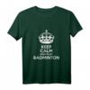 Keep Calm and Play Badminton T-Shirt – Lustiges Geschenk für Badmintonspieler und Trainer zu Weihnachten & Geburtstag