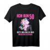 Ich bin 50 Bitte helfen Sie mir über Straße - Lustiges Einhorn T-Shirt zum 50. Geburtstag für Frauen, Mama & Freundin