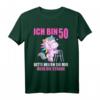Ich bin 50 Bitte helfen Sie mir über Straße - Lustiges Einhorn T-Shirt zum 50. Geburtstag für Frauen, Mama & Freundin