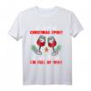 Lustiges Wein Weihnachts T-Shirt – Humorvolles Outfit für Weihnachtsfeier & Party, Geschenkidee für Weinliebhaber