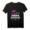 Große Schwester 2023 Geschenk T-Shirt für werdende große Schwestern - Süßes Outfit für die Geschwisterankündigung