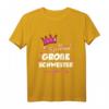 Große Schwester 2023 Geschenk T-Shirt für werdende große Schwestern - Süßes Outfit für die Geschwisterankündigung