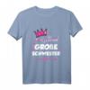 Große Schwester 2023 Geschenk T-Shirt für werdende große Schwestern - Süßes Outfit für die Geschwisterankündigung