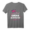 Große Schwester 2023 Geschenk T-Shirt für werdende große Schwestern - Süßes Outfit für die Geschwisterankündigung
