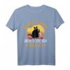 Du Bist Lustig Dich Töte Ich Zuletzt - Lustiges Katzen T-Shirt mit Spruch, verrückter Katze & Blutigem Messer, Perfekt für Katzenliebhaber & Horror-Fans