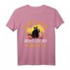 Du Bist Lustig Dich Töte Ich Zuletzt - Lustiges Katzen T-Shirt mit Spruch, verrückter Katze & Blutigem Messer, Perfekt für Katzenliebhaber & Horror-Fans