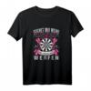 Dartpfeile Narren Königin Damen T-Shirt – Für Dartspielerinnen, Dart Mama & Oma, Perfekt zum Dart Zubehör & Steeldart Spielen