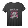 Dartpfeile Narren Königin Damen T-Shirt – Für Dartspielerinnen, Dart Mama & Oma, Perfekt zum Dart Zubehör & Steeldart Spielen