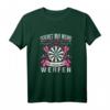 Dartpfeile Narren Königin Damen T-Shirt – Für Dartspielerinnen, Dart Mama & Oma, Perfekt zum Dart Zubehör & Steeldart Spielen